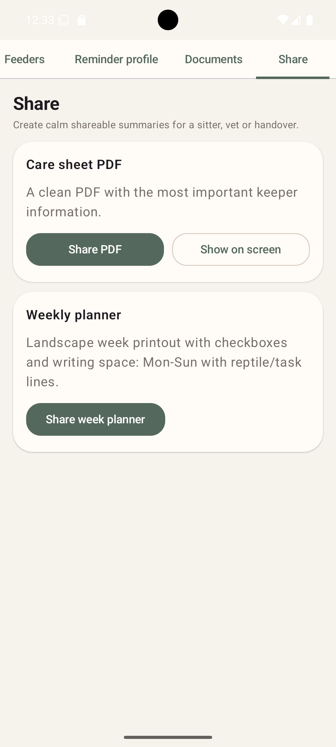 Share screen